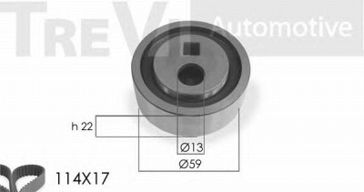 TREVI AUTOMOTIVE kd1019 -  Комплект ремня ГРМ